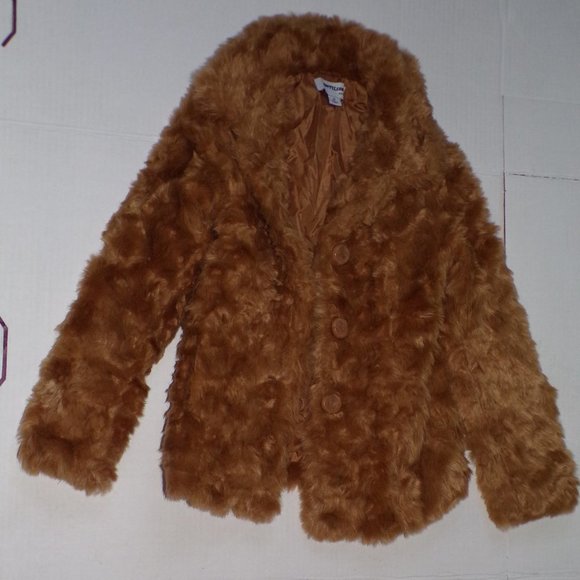 Girls CoffeeShop Faux Fur Jacket from Nordstrom XL - Picture 3 of 9